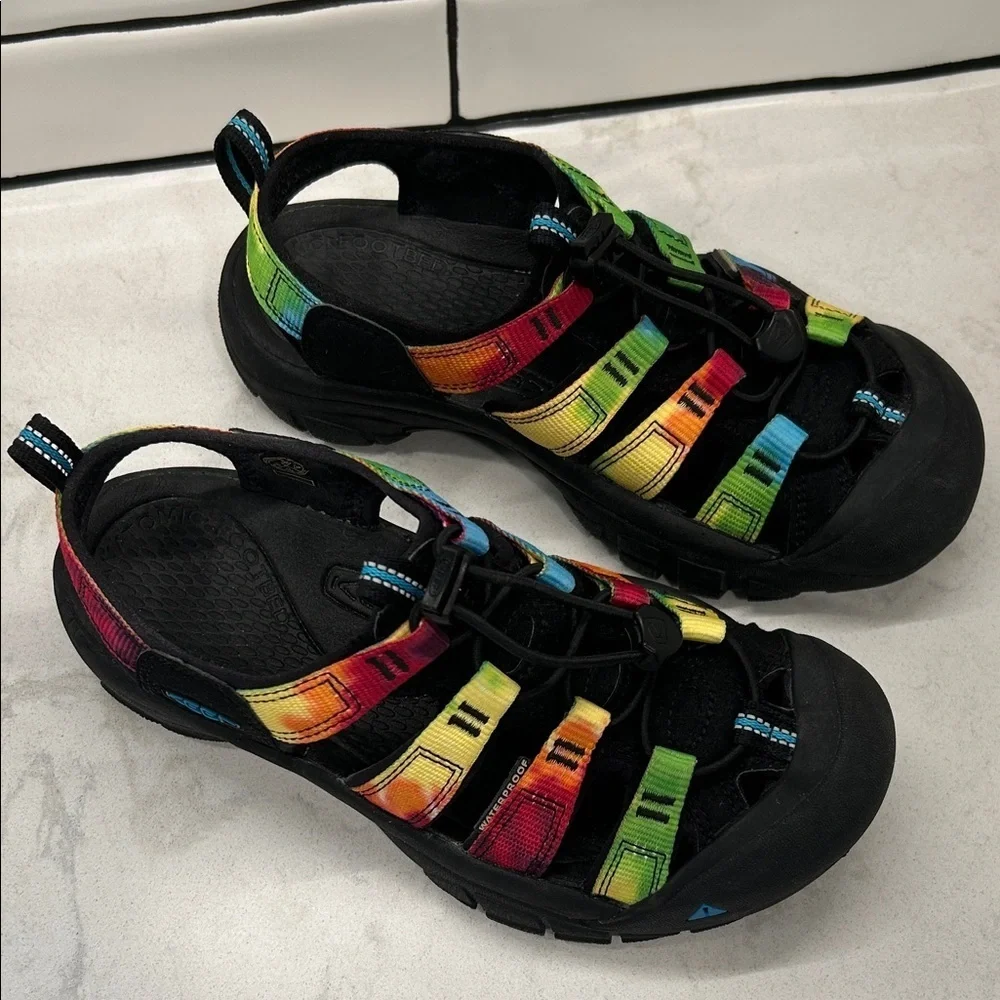 Keen Kids' Newport Retro Tye-Dye Adventure‎ Waterproof Sandals